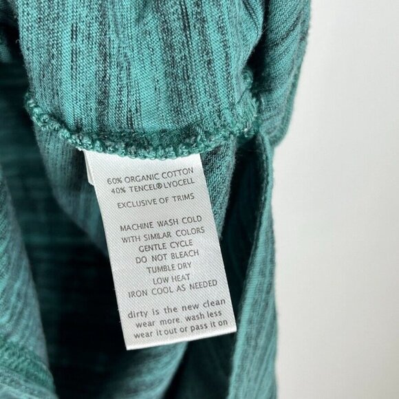 Toad&Co Green Striped Long-Sleeve Tunic Shirt Women’s L, Casual Round-Neck Top - Picture 6 of 9